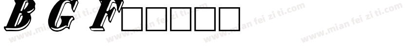 Bank Gothic Family字体转换